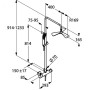 Душова система з термостатом Kludi Fizz Dual, 6709505-00